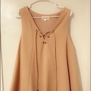 Dress bohemian look flared flowy